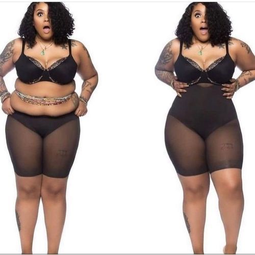 High Waist Tummy Control Bom Lifter Girdle Tight 2XL -BLACK