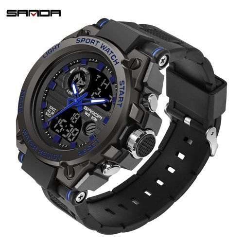 SAND Sport Watch Men Waterproof Watches Digital LED Male Clock 739