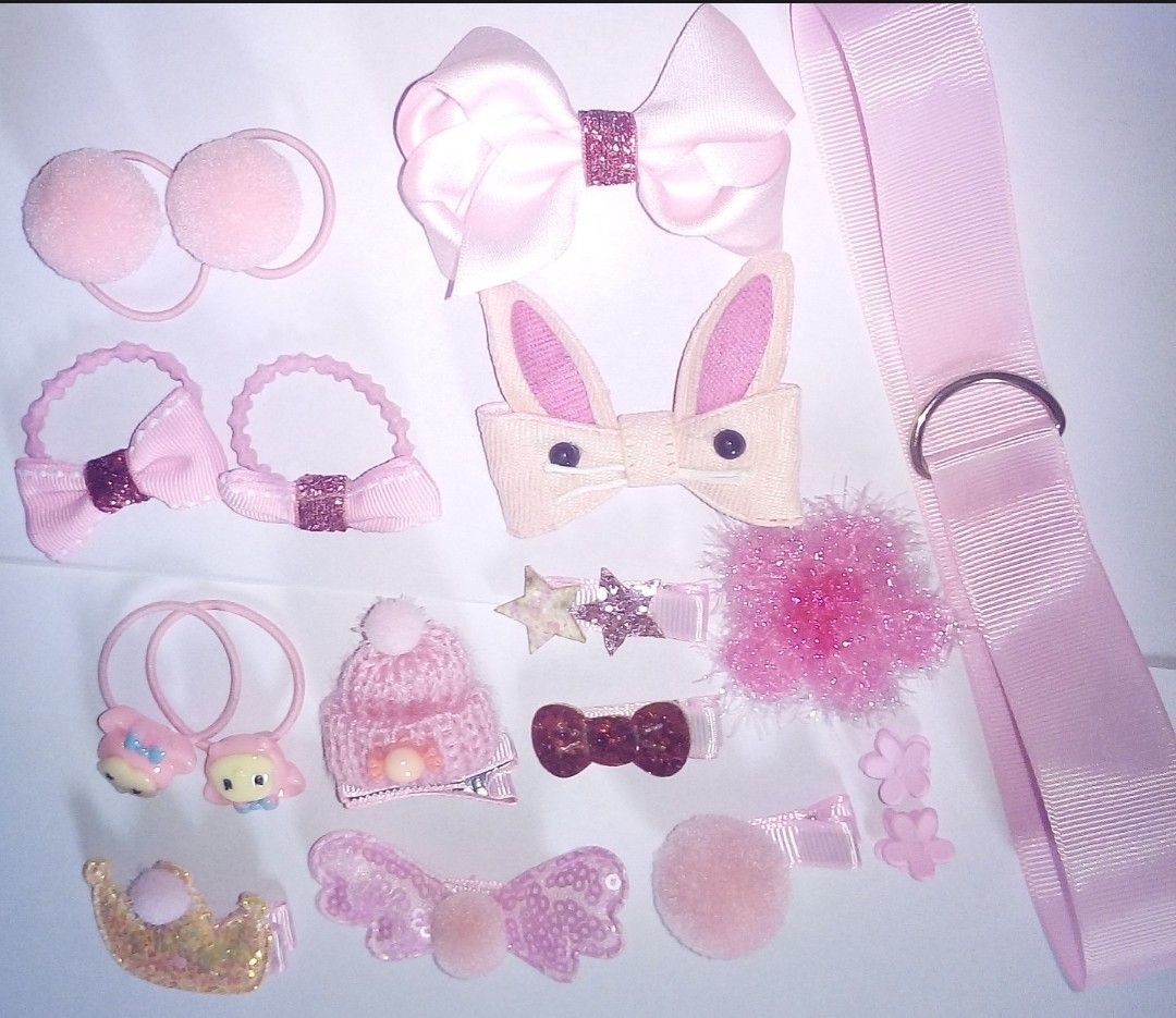 Cute 18PC Set Baby Girl Toddler Hair Clip Accessories-pink
