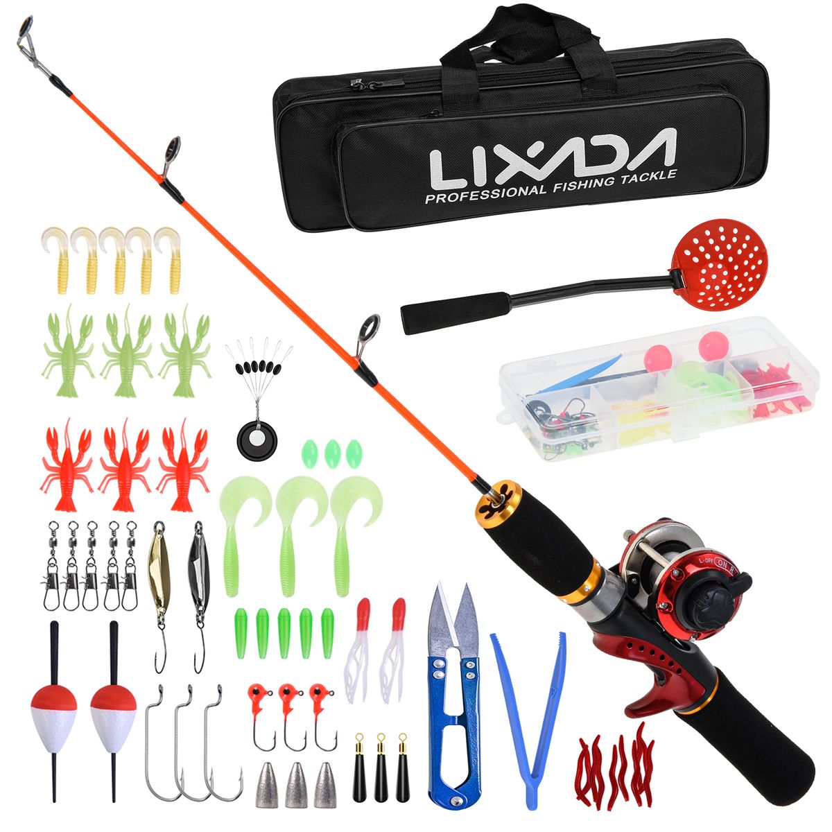 Ice Fishing Rod Reel Combo Complete Kit