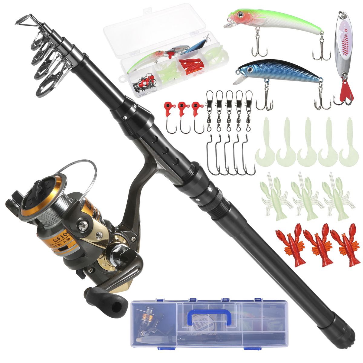 Fishing Rod And Reel Combos Telescopic Fishing Pole