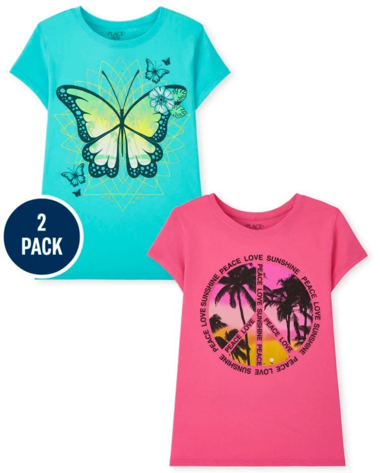 Butterfly 2 Pack Tees