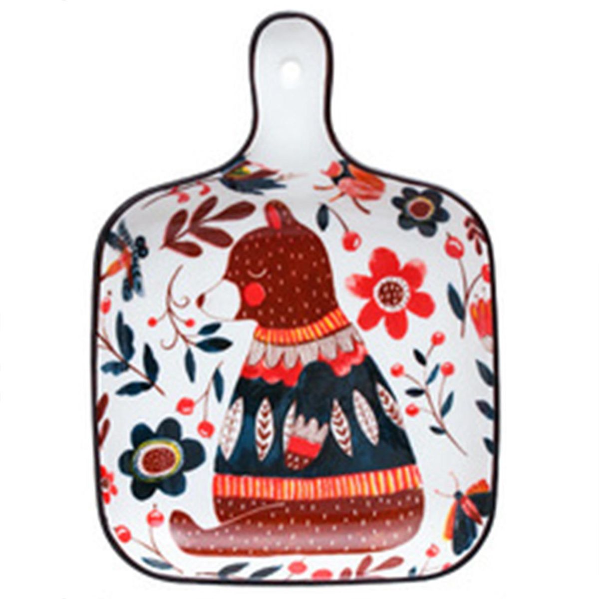 Ceramic Baking Tray Western Baking Tray Single Handle