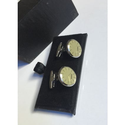 Men's Luxury Steel Cuff Links - Silver