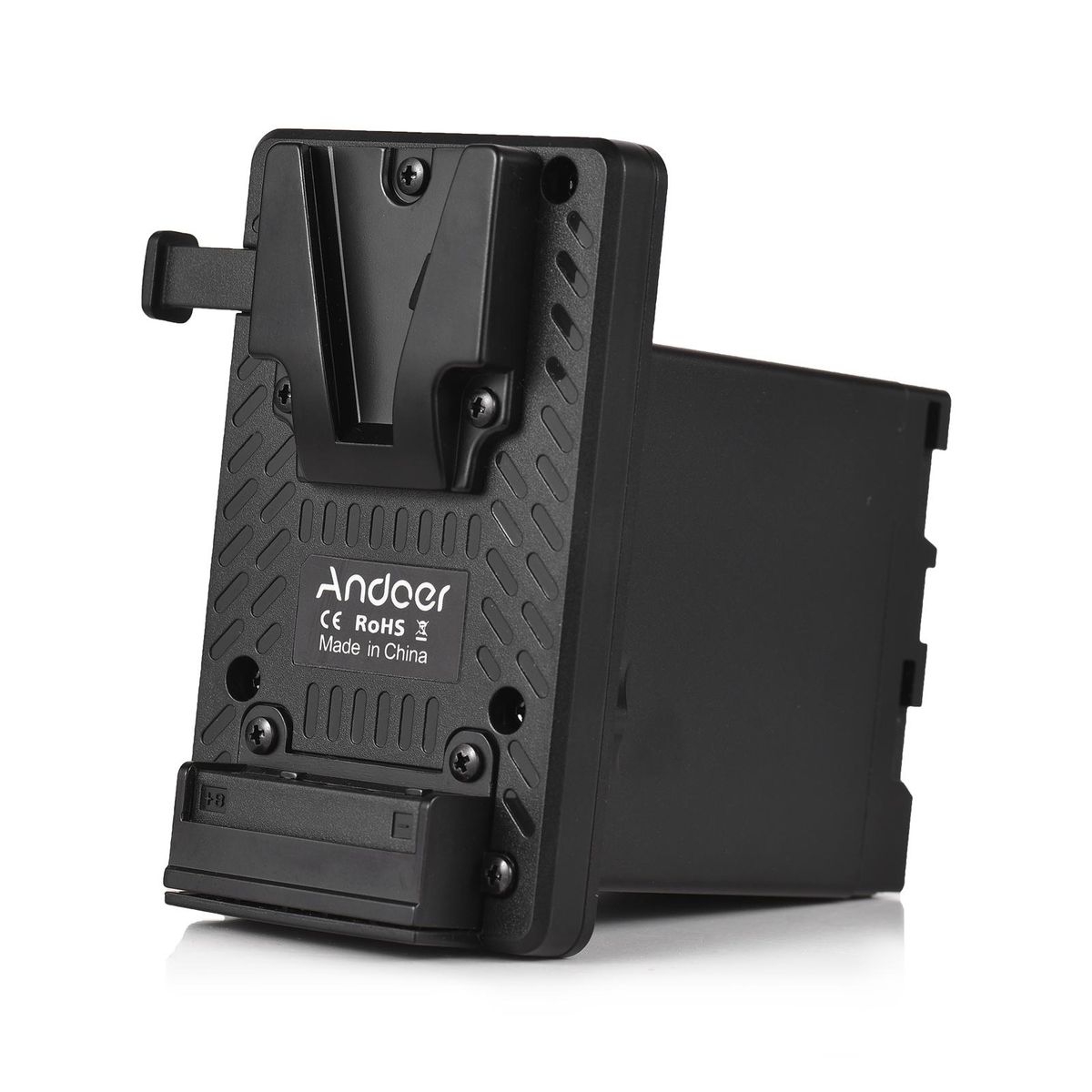 Andoer V-Lock V Mount Battery Plate to BP-U Dummy Battery Adapter Built-in Battery Decode Chip Replacement for BP-U90 BP-U96 BP-U60 BP-U30 Batteries Replacement for Sony PMW-100   PMW-150 PMW-160 PMW-200 PMW-300 PMW-EX1 EX160