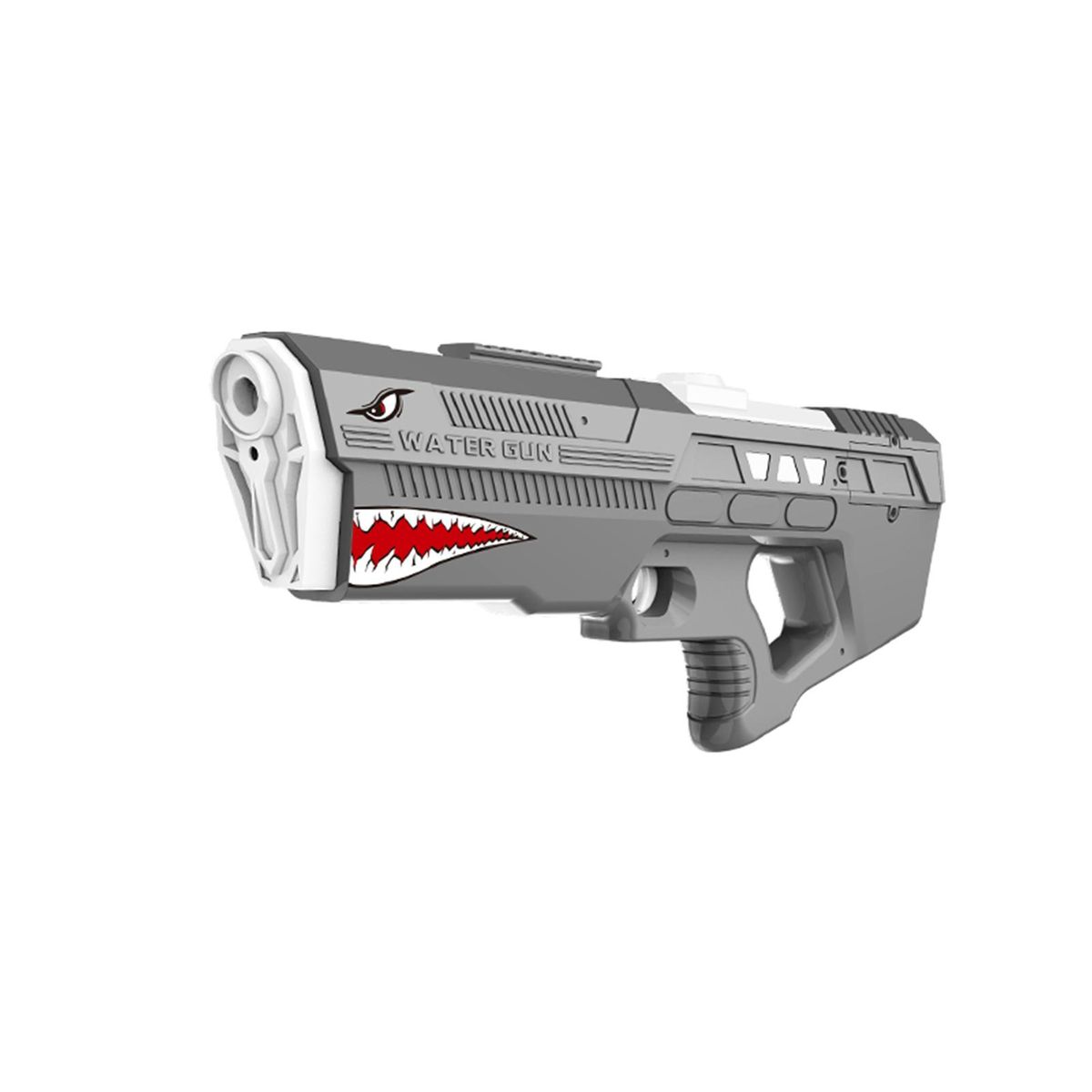 Electric Water Gun, Waterproof Automatic Cartoon Water Gun Outdoor Water Toy for Kids, Adults Grey