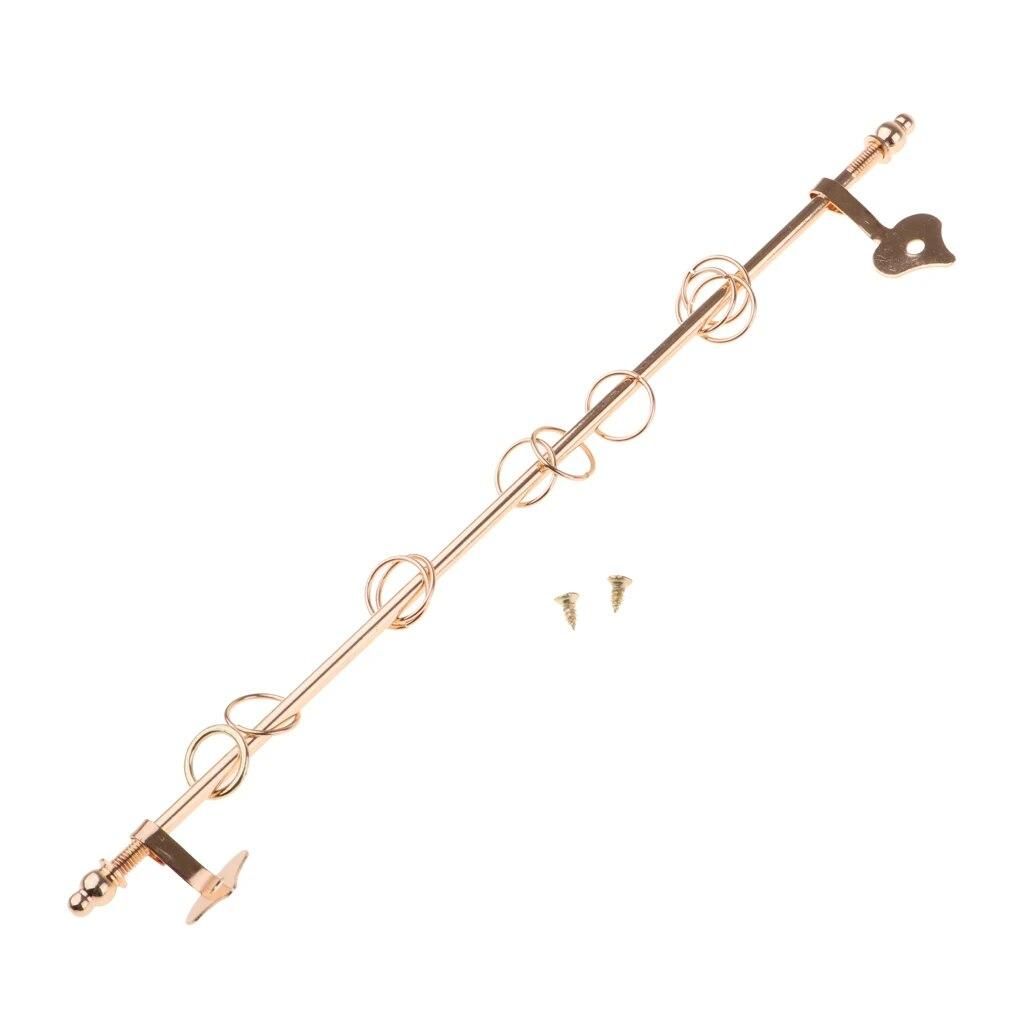 12th Dolls House Mini Curtain Rod Golden Exquisite Furniture Accessories