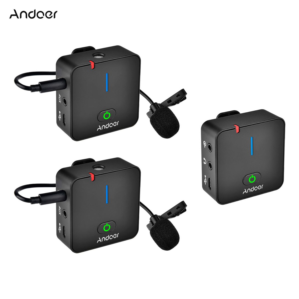 MX5 2.4G Wireless Recording Microphone System