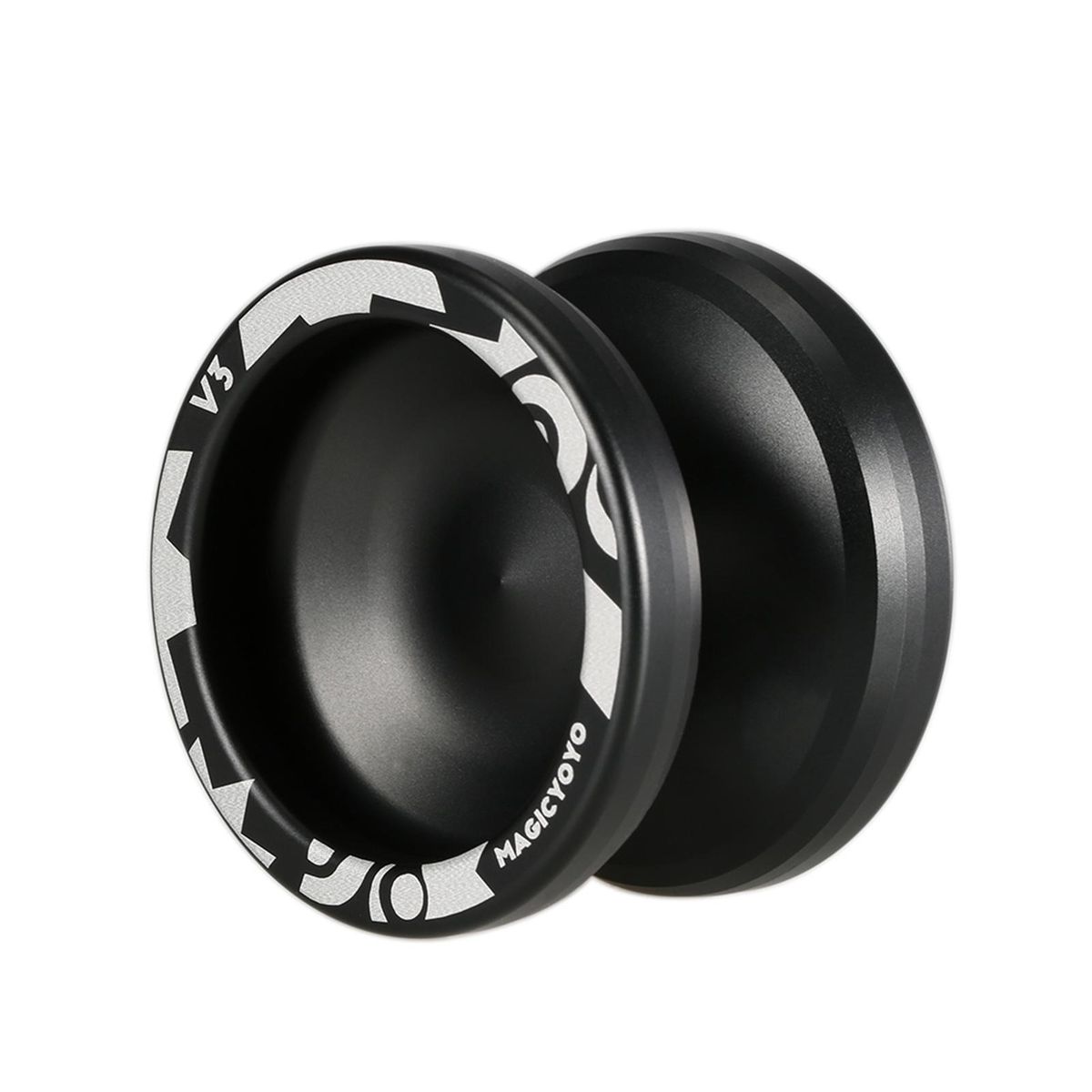 Magic Yoyo V3 Responsive High-speed Aluminum Alloy Yo-yo CNC Lathe with Spinning String for Boys Girls Children Kids Black