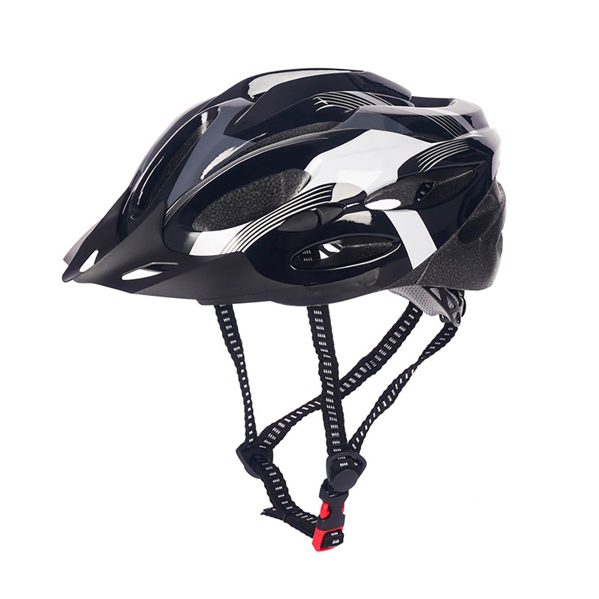 Road Bicycle Helmet Tough Buckle Bicycle Helmet Black