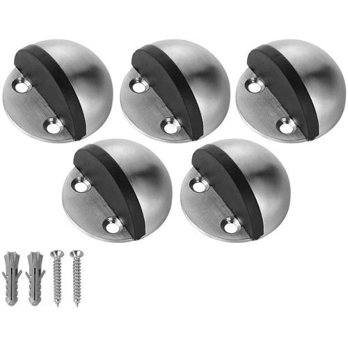 5PCS Floor Door Stopper Stainless Steel Door Catch Holder