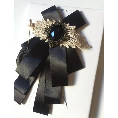 Luxury Silk Men's Bow Tie - Black