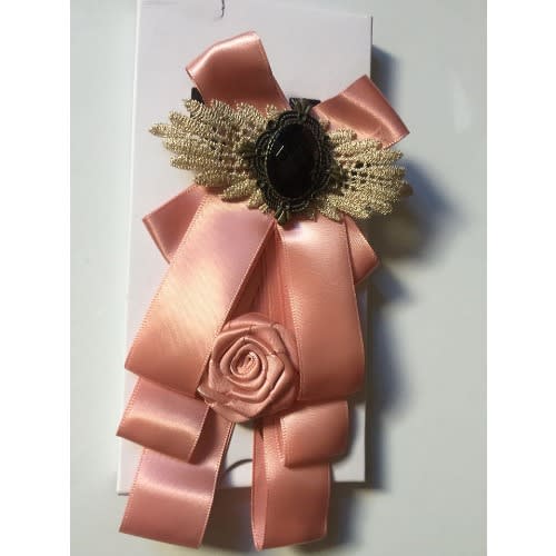 Luxury Men's Silk Bow Tie- Pink