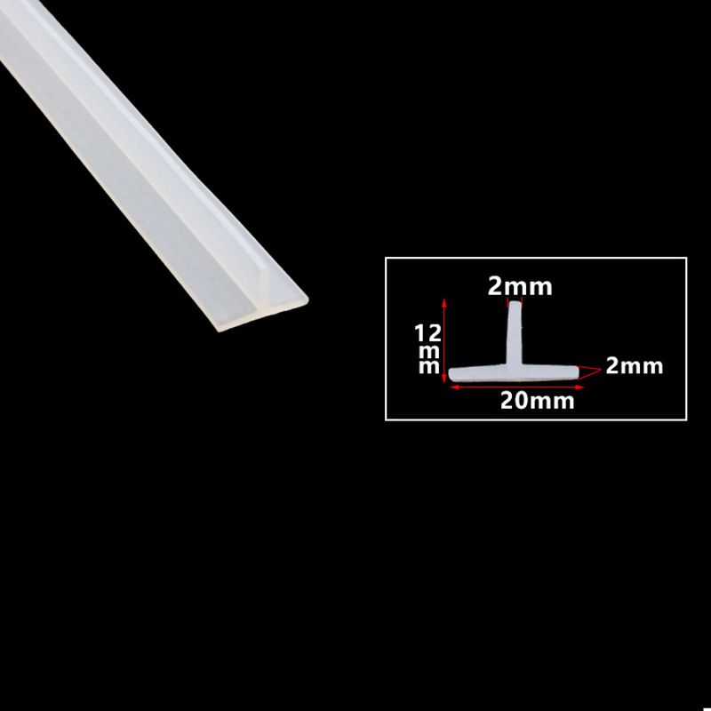 T Shape Silicone Sealing Strip Rubber Weatherstrip  T-type Ditch Cover