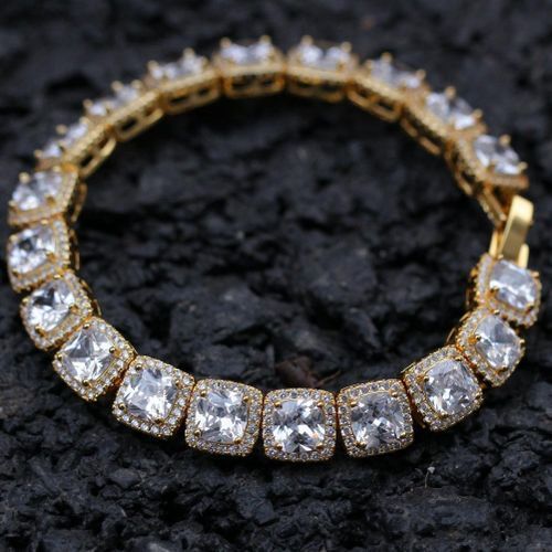 Bracelet ( Iced Out Gold Bracelet )