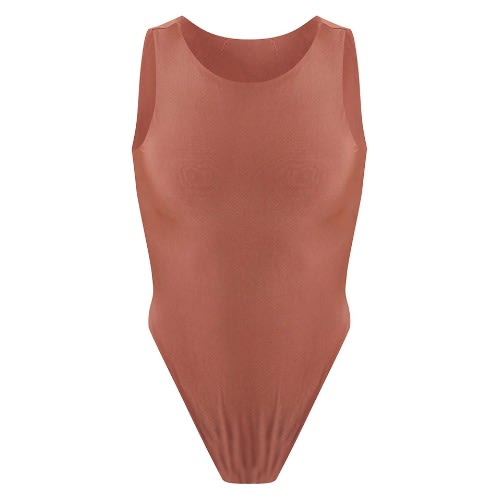 Sleeveless Bodysuit - Brown