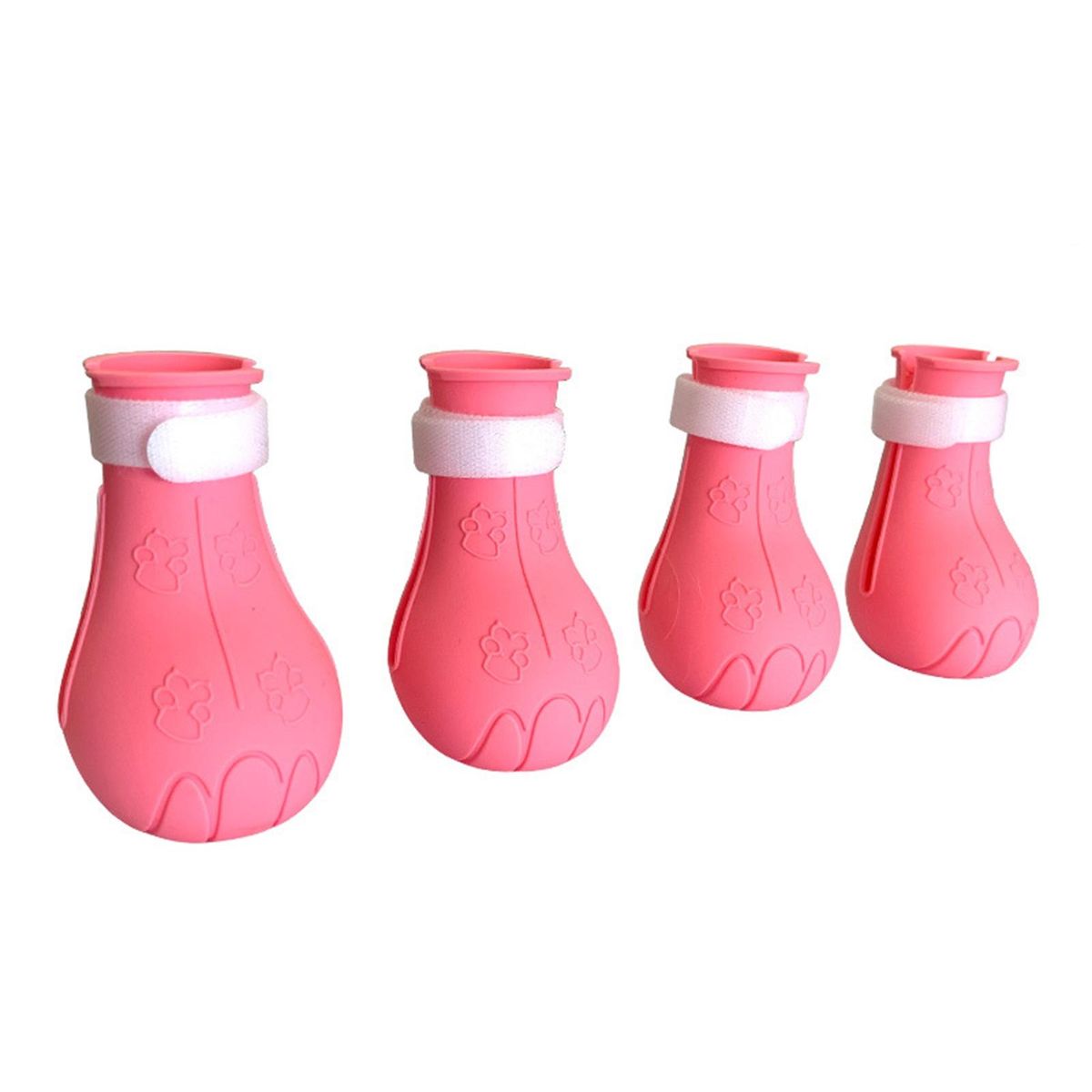 4Pcs Cat Shoes Pet Kitten Cat Bath Paw Protector Cover Pink