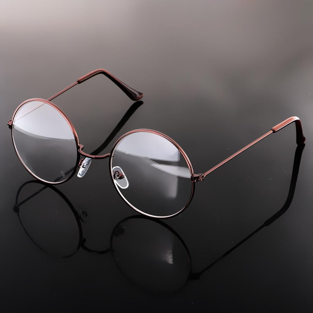 Fashion Vintage Round Circle Eyeglasses Frame Myopia Bronze