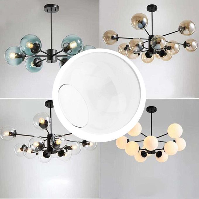Creative Glass Globe Lamp Shade Multiple Styles Handmade Clear D13cm