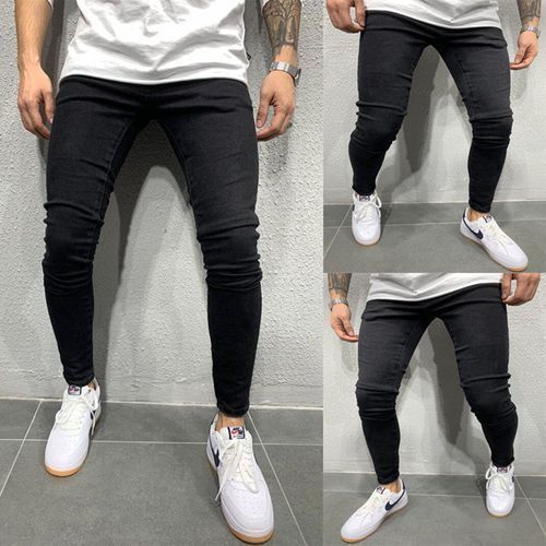 Men's Fashion Stretch Trend Jeans-Black