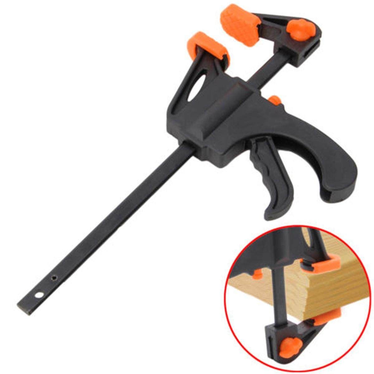 4Inch Wood Working Bar F Clamp Grip Ratchet Release Squeeze DIY Hand