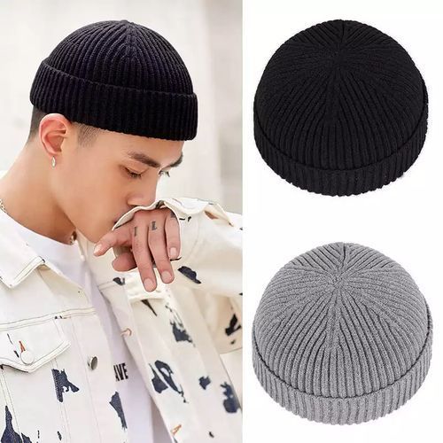 2 In 1Fashion Hip Hop Unisex Head Warmer Beanie Hat