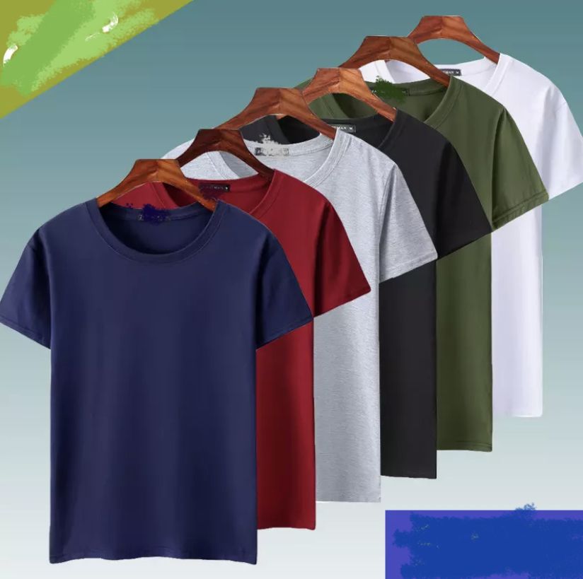 6 SET PLAIN ROUND NECK POLO T SHIRT  PLAIN TEES