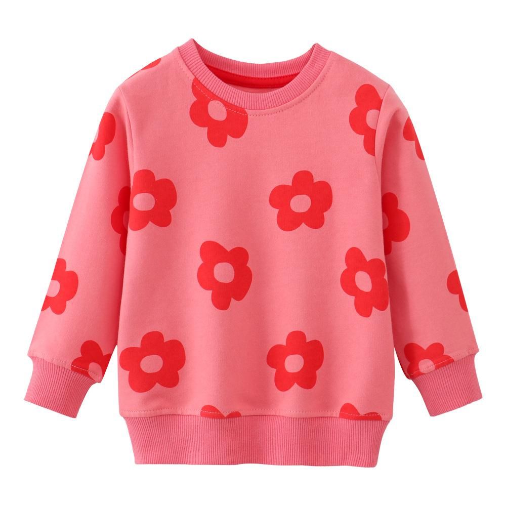 Girls' Sweater Knitted Terry Cotton Long Sleeve Cartoon Sweater New Boys Autumn Clothing E