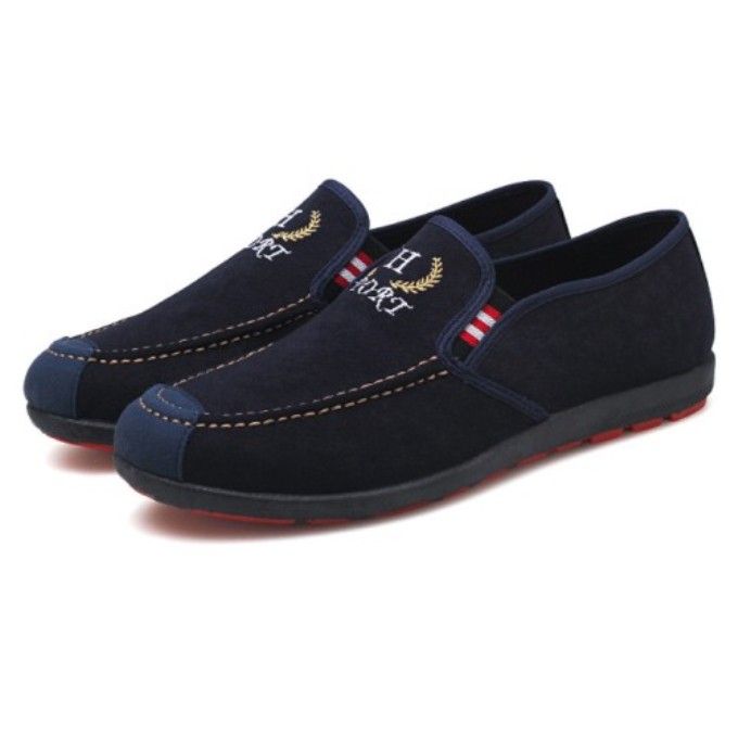 Suede Slip-on Walkabout Sports Shoes - Blue