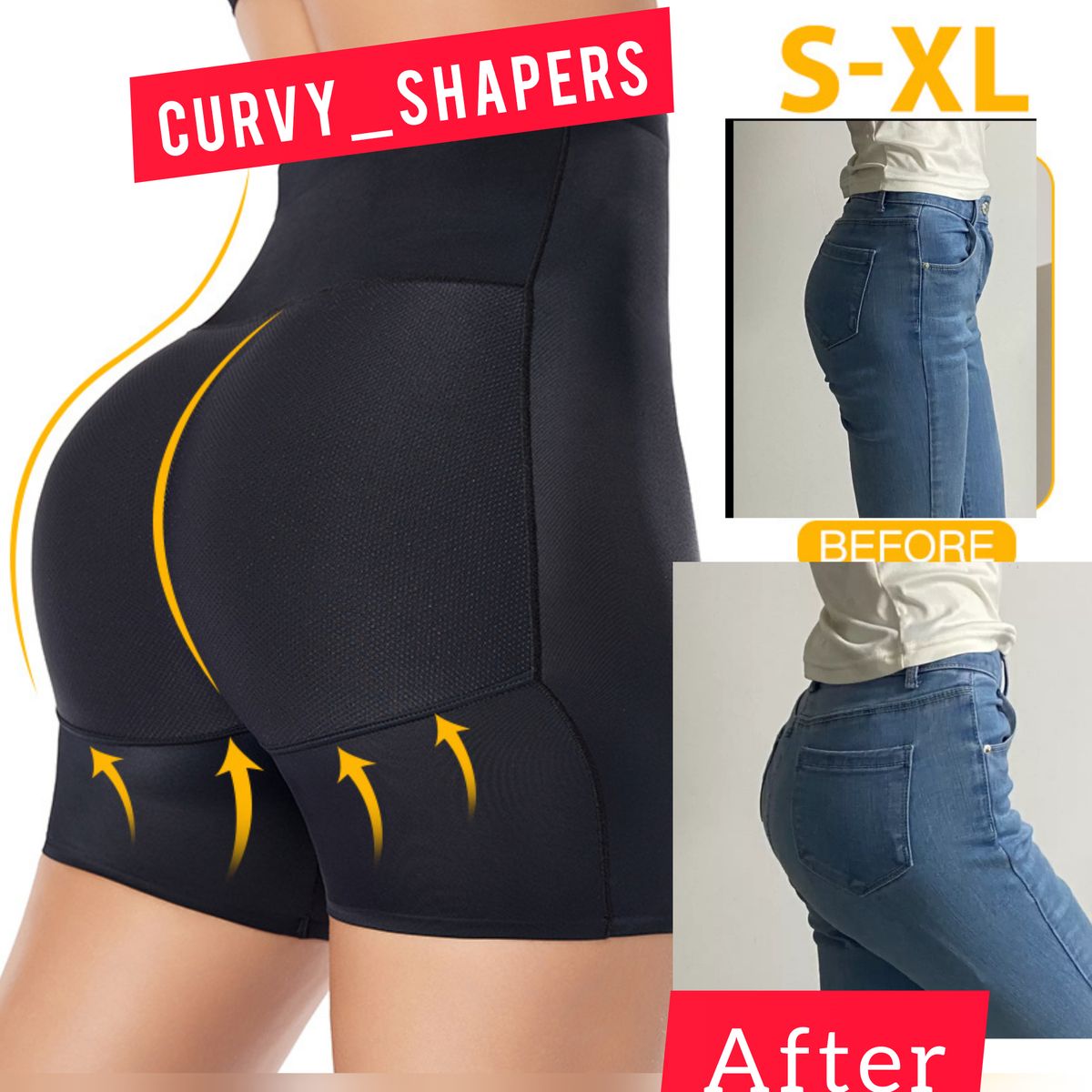 Bumbum Padded Shorts Enhancer--black