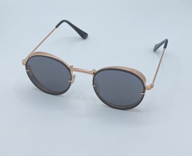 Classic Round Simple Men's Black Sunglasses