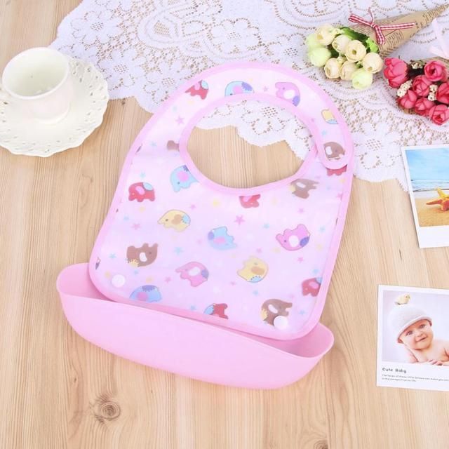 2PCS Waterproof Feeding Apron Saliva Towel Bib