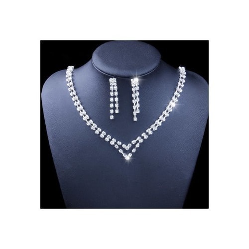 Double Jewelry Set - Silver