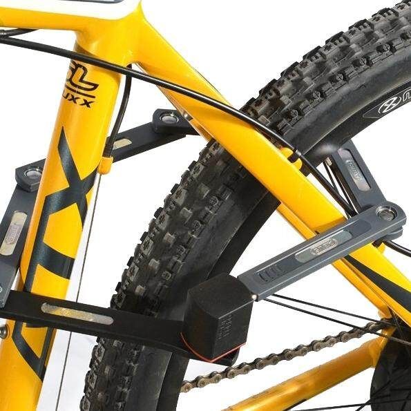 ABUS Folding Bike Lock Ultra Strong Harden Steel Alloy Metal Bone With Keys Security Anti-Theft 80Cm Length Steel Bicycle Lock Yellow