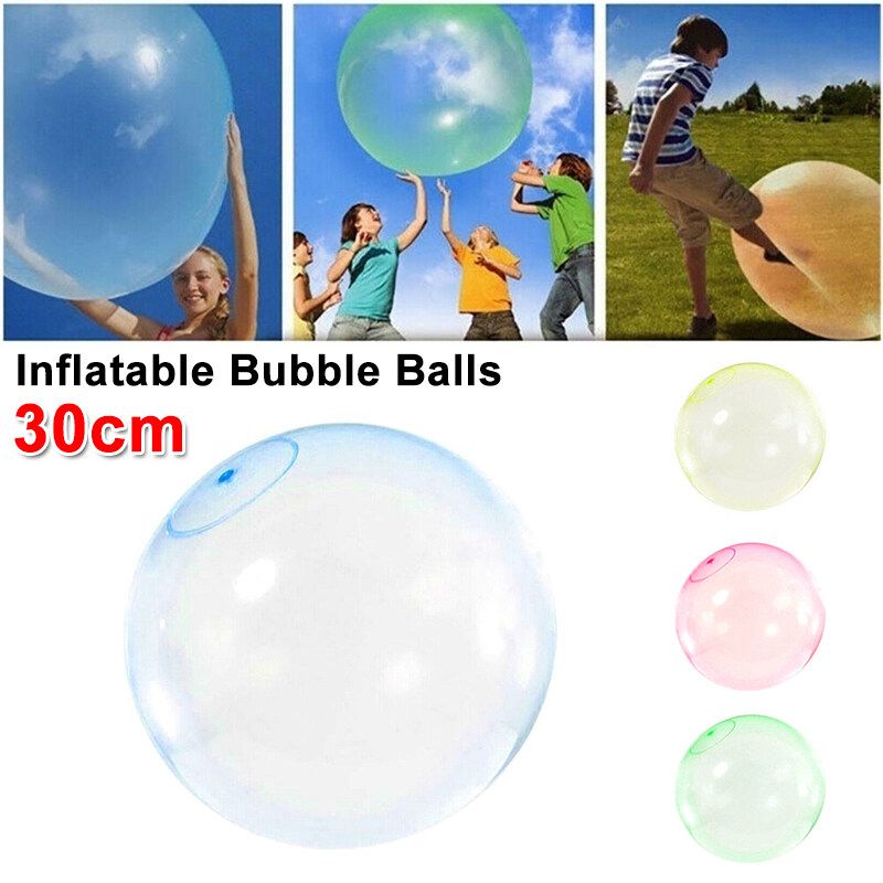 30cm/11.81in Wubble Bubble Ball Super Inflatable Antistress Ballon Outdoor Water Toys Green
