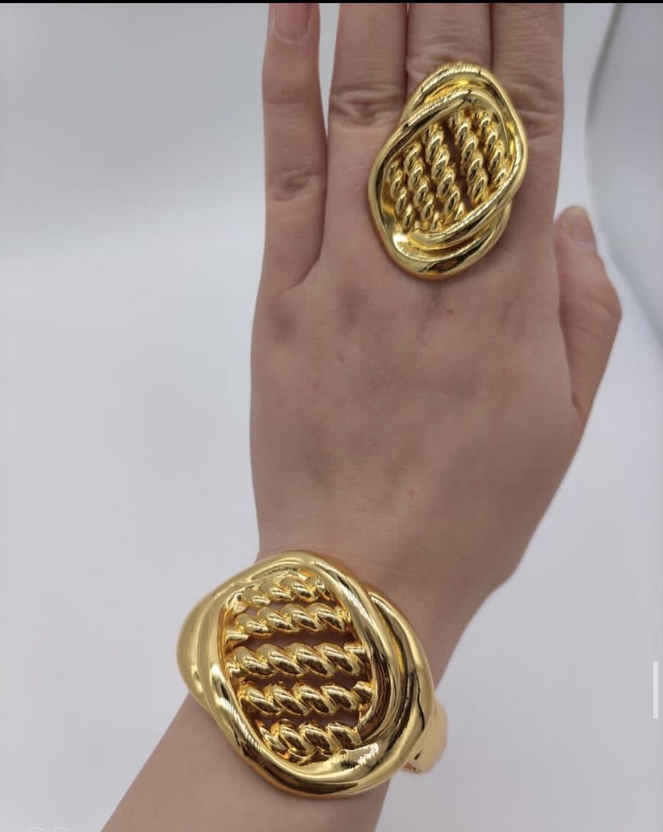 Non Tarnish Gold Bracelet And Ring