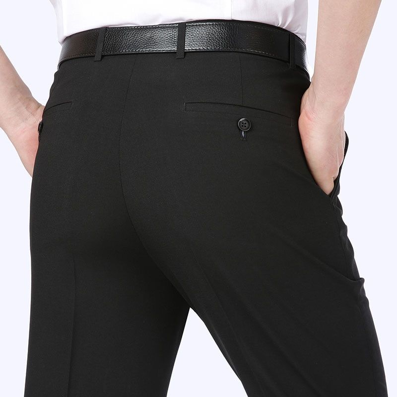 Summer 2021 Wrinkle-Resistant Stretch Suit Pants Bay Mens Dress Business Casual