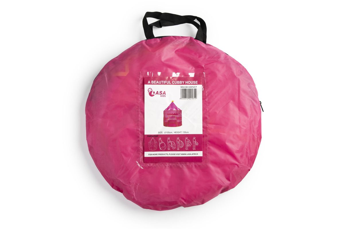 PINK PRINCESS CASTLE TENT PORTABLE PLAY TENT FOR GIRLS