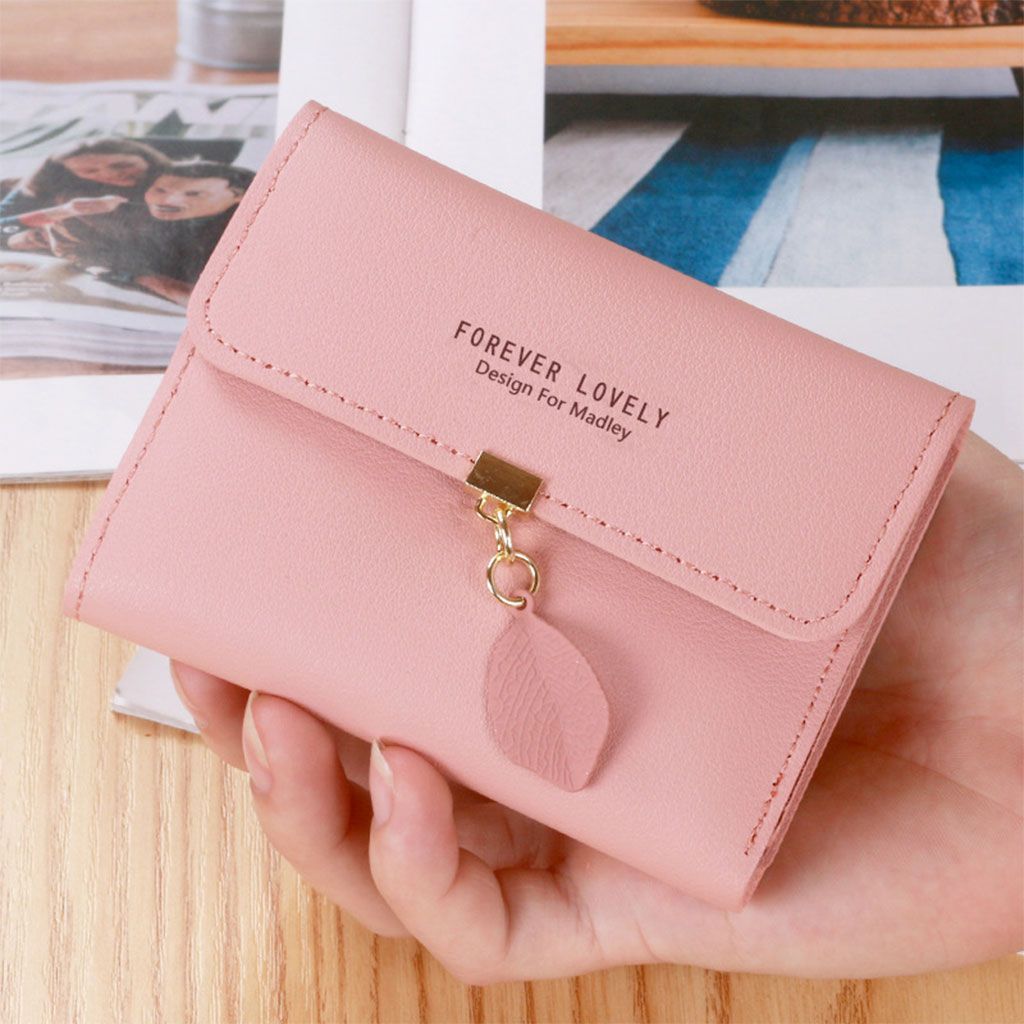 Lady Girl Small Coin Purse Ladies Wallet Card Holder Money Pink