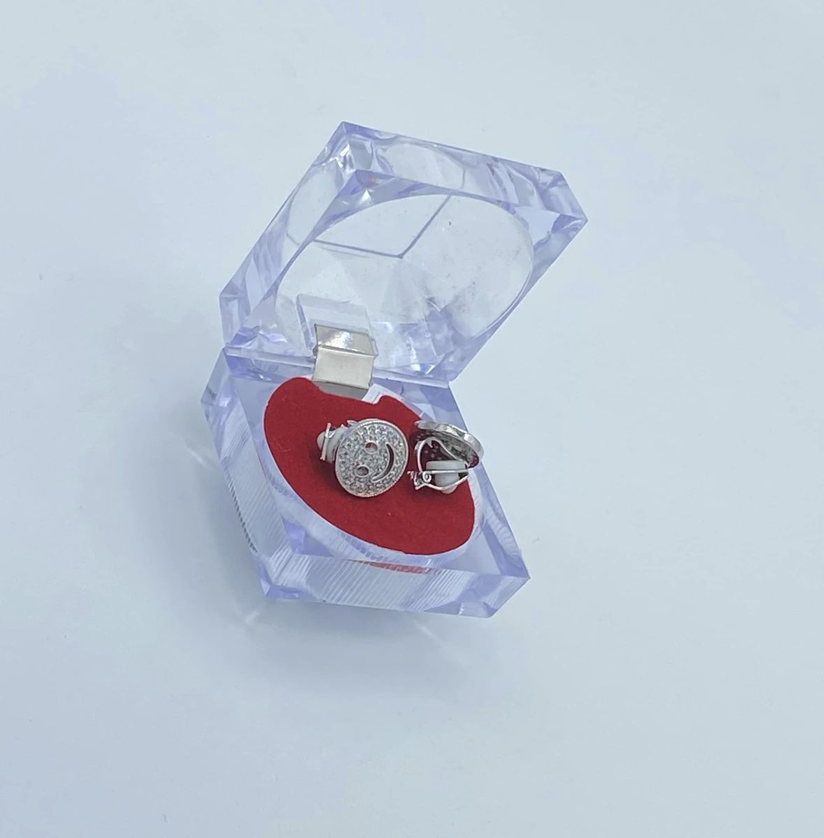 Iced Studs Luxe Men's Magnetic Silver Punk Earrings