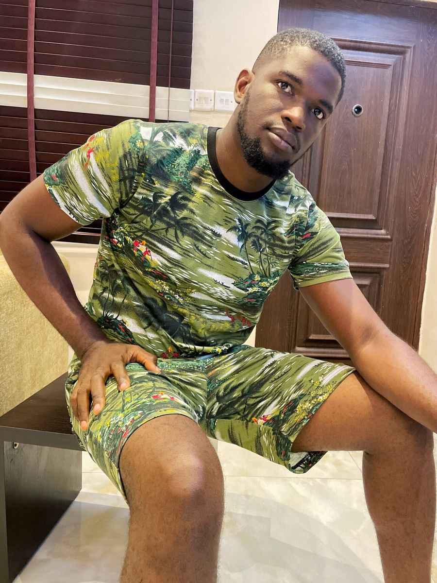 2 Piece Forrest Green Shirt & Short