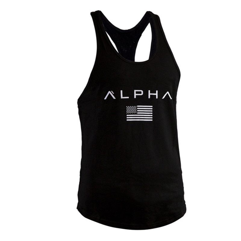 Mens Bodybuilding Tank Tops Gyms Fitness Sporty Cotton Sleeveless Shirt Workout Brand Clothing Male Casual Stringer Singlet Vest(#C11) HON