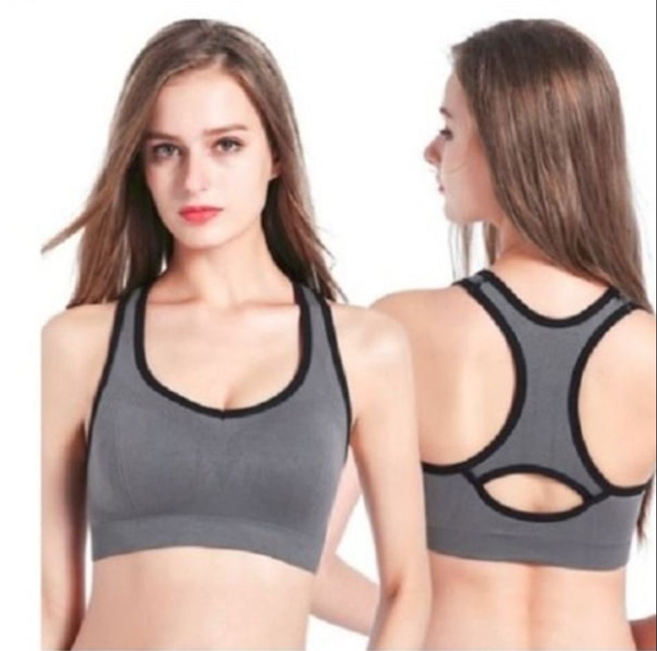 Ladies Sports Bratop For Jogging And Exercise (Grey)