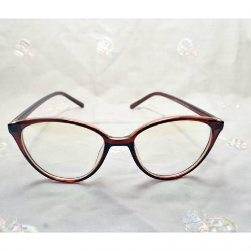 Retro Cat Eye Optical Fashion Glasses Noodle Tea Brown Frames