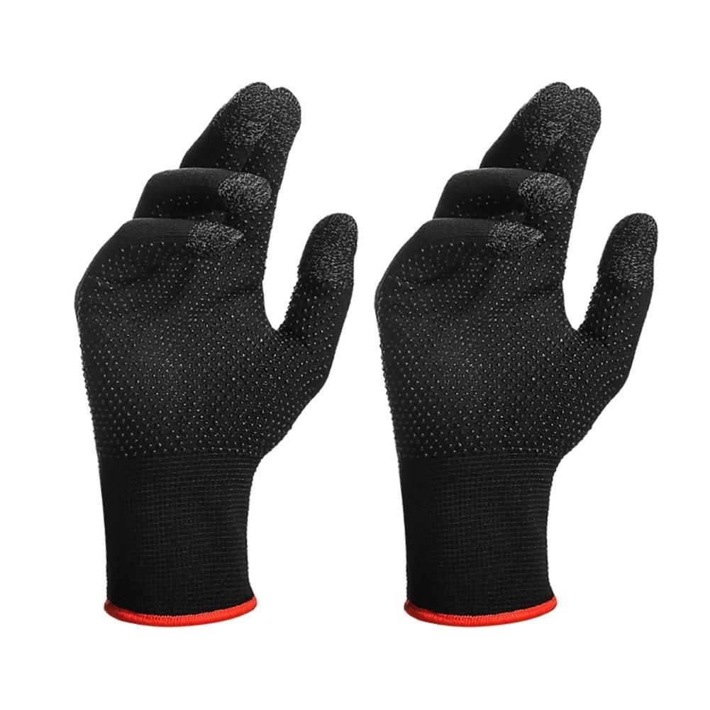 2Pcs Game Gloves for PUBG Sweat Proof Non-Scratch Press Screen Gaming Finger Thumb Sleeve Gloves