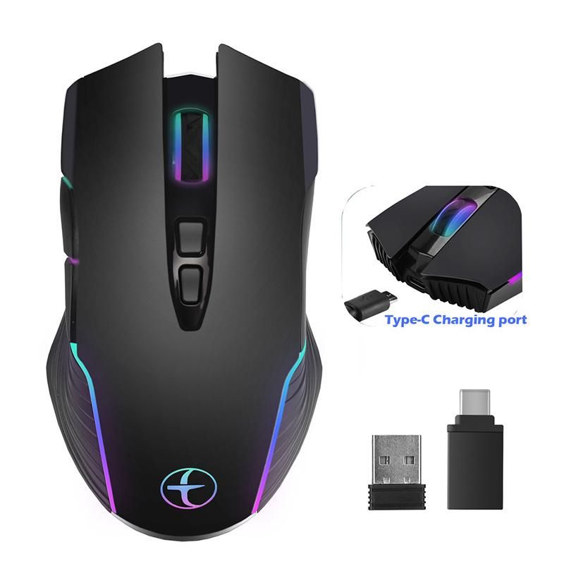 2.4G Wireless Mouse Type-C  for Macbook Laptop Computer Silent Click Mice
