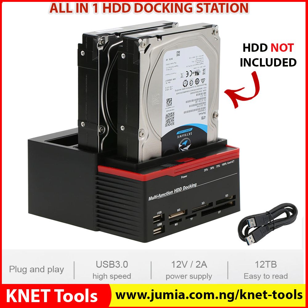 Multi-function External HDD Hard Drive Disk Docking Station
