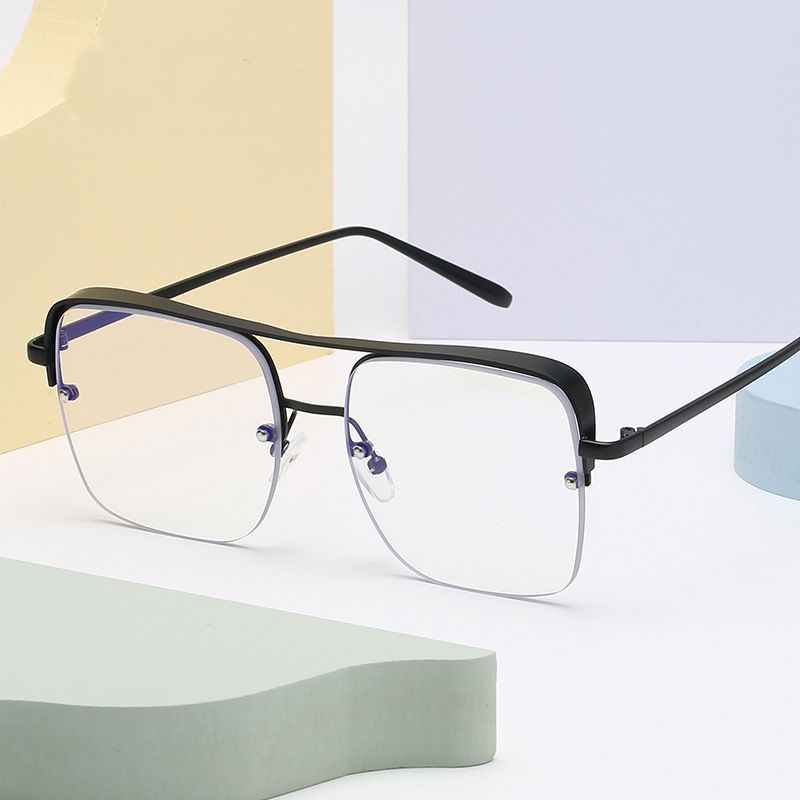 Luxury Unisex Metal Photochromic Anti Blue Light Glasses