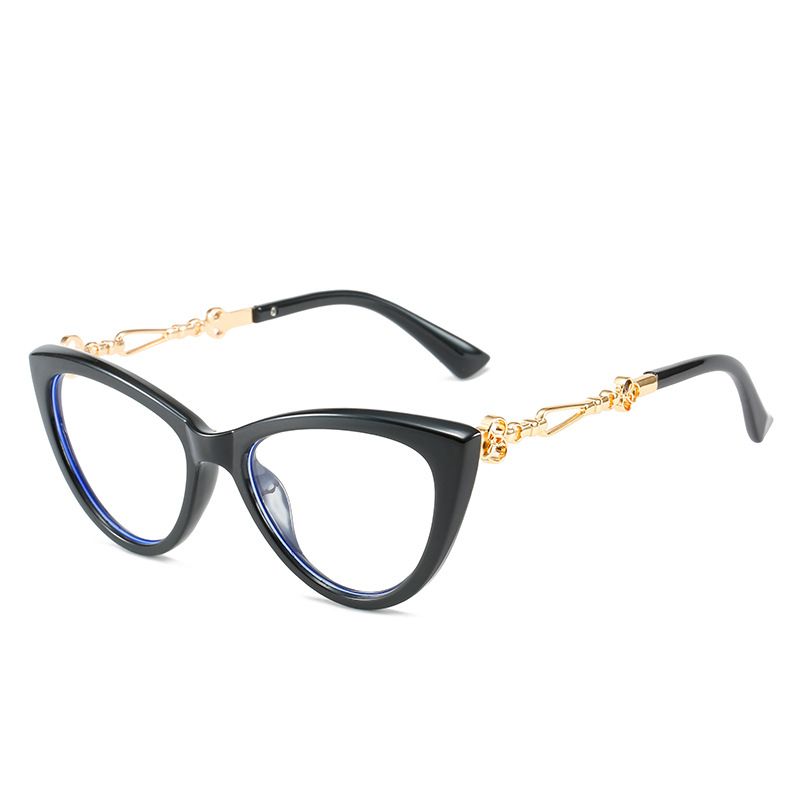 Anti Blue Ray Light Glasses For Screens Cat Eye Frame Black