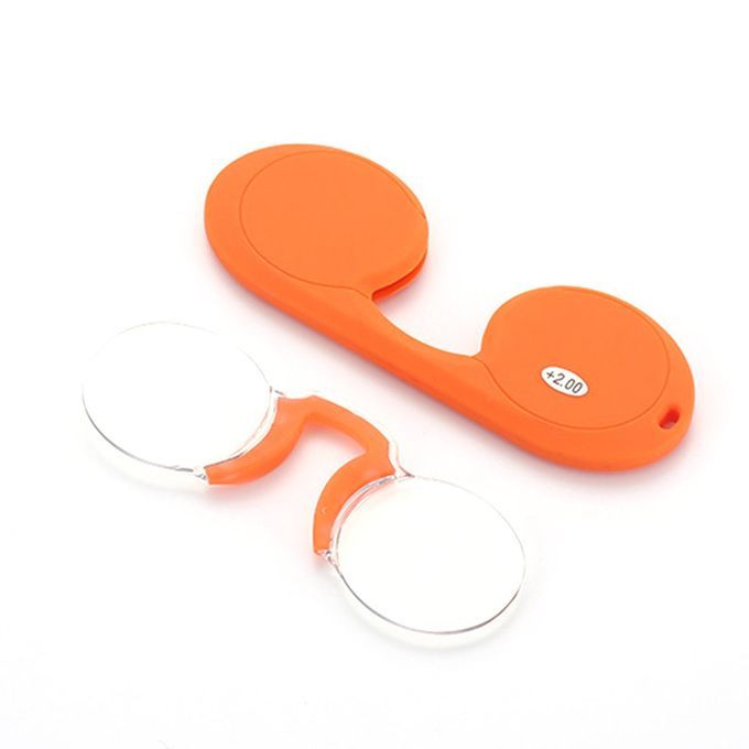 Frameless Presbyopia Gl Es Portable Soft Sili One Nose  Lip Presbyopia Gl Es  Lip Nose Reading Presbyopia Gl Es-Yellow-150°